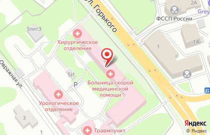 Городская клиническая больница скорой медицинской помощи во Владимире на карте