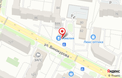 Салон цветов Амелия на улице Винокурова на карте