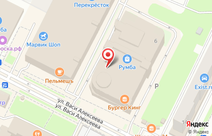 Магазин одежды и обуви Lacoste на улице Васи Алексеева на карте