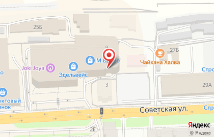 Салон мебели Шатура на Советской улице на карте