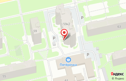 Парикмахерская в Санкт-Петербурге на карте