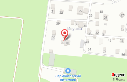 Лермонтовский питомник в Пятигорске на карте