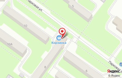 Магазин Корзинка Вологодская на Парковой улице на карте