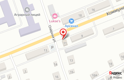 Продуктовый магазин Тройка на Озёрной улице на карте