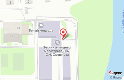 Избирательный участок №123 на Полярной улице на карте