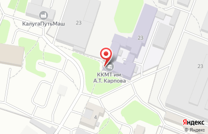 Калужский кадетский многопрофильный техникум на улице Ленина на карте