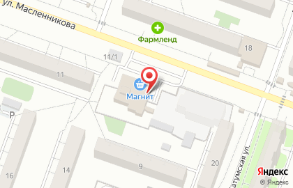 Магазин Дашенька на улице Масленникова на карте