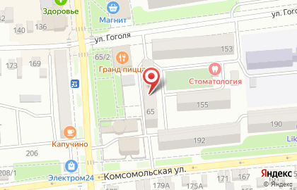Стоматология Жемчуг на улице Ворошилова в Кропоткине на карте