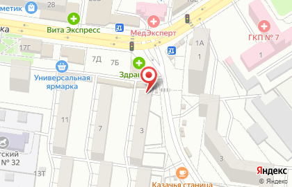 Киоск по продаже хлебобулочных изделий на улице Писателя Маршака на карте