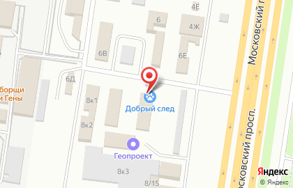 Приют для животных Добрый след на карте