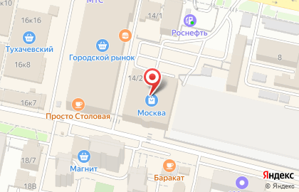 Sensation на улице Тухачевского на карте