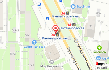 ОАО Банкомат, АКБ Росбанк на Пролетарском проспекте на карте