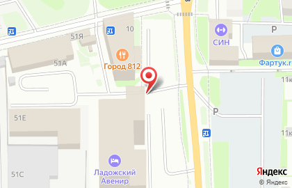 Шиномонтажная мастерская в Красногвардейском районе на карте