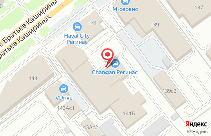 Столовая Семейка на улице Братьев Кашириных на карте