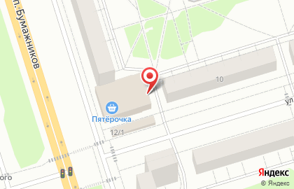 Зоомагазин ГАВ-маркет на проспекте Бумажников на карте