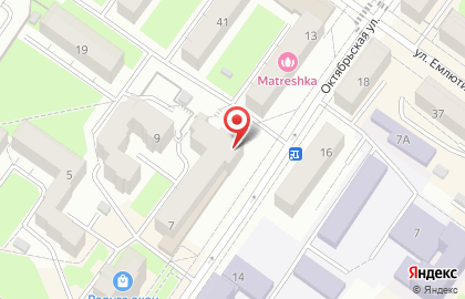 Ткани на Октябрьской на карте