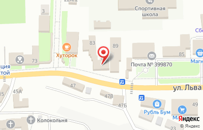 Tele2 на улице Льва Толстого на карте