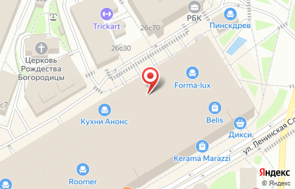 Мебельный магазин Rivalli на метро Автозаводская на карте