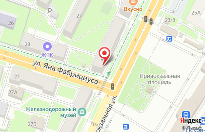 Магазин автозапчастей Рен-Авто на Вокзальной улице на карте