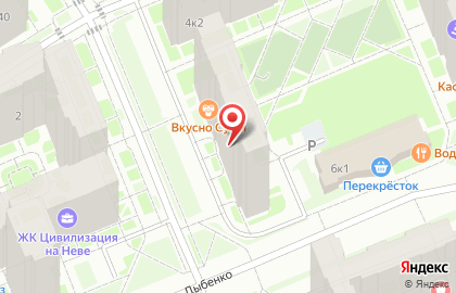 Детский языковой центр Полиглотики на улице Дыбенко на карте
