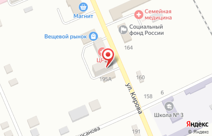 Кировская центральная районная больница во Владикавказе на карте