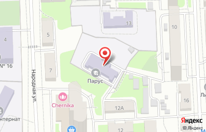 Парус, г. Подольск на Литейной улице на карте