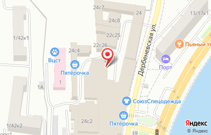 Сервисный центр СОФТЦЕНТР-М на Дербеневской улице на карте