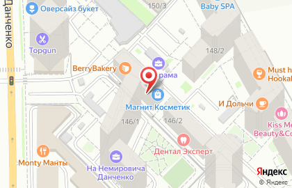 Студия депиляции Лаванда на улице Немировича-Данченко на карте
