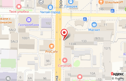 Центр доступной недвижимости на проспекте Ленина на карте
