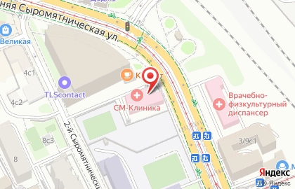 Ю-Дент во 2-м Сыромятническом переулке на карте