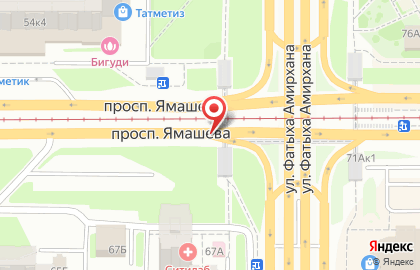 Компьютерная помощь в Казани на проспекте Ямашева на карте