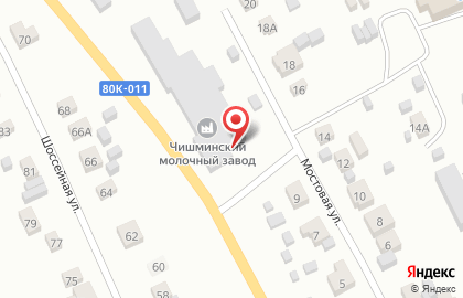 Чишминский молочный завод на Мостовой улице на карте