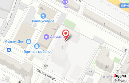 Мотор на Бакинской улице на карте