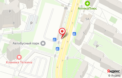 Автостоянка на Солнечной, 10а на карте