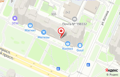 Магазин книг и канцтоваров Графит в Красносельском районе на карте