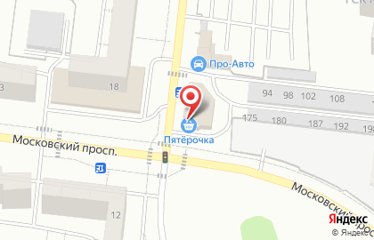 Супермаркет Пятёрочка на улице Новосёлов на карте
