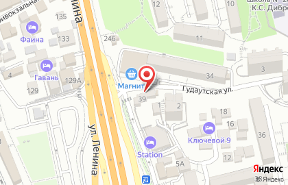 Продуктовый магазин в Сочи на карте