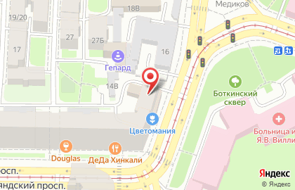 Мини-отель Samsonov Hotels на Большом Сампсониевском проспекте на карте