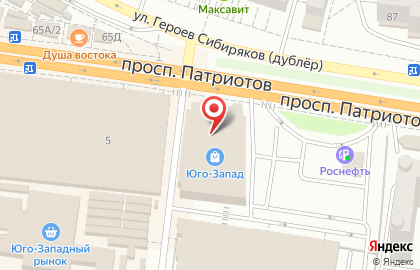 Салон продаж Билайн на проспекте Патриотов на карте