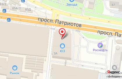 Воронежский филиал Банкомат, Райффайзенбанк на проспекте Патриотов, 3а на карте