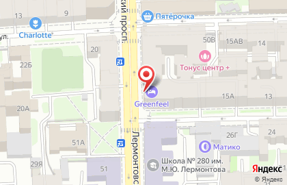 Заправком - заправка картриджей и изготовление печатей на улице Лермонтовский на карте