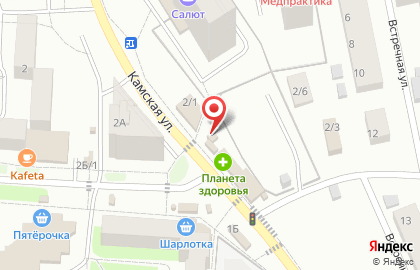 Киоск по ремонту обуви и изготовлению ключей в Перми на карте