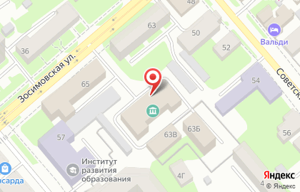 Пожарная часть №1 на Зосимовской улице на карте