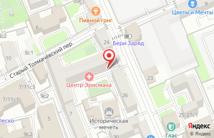 Капсульный отель InterQUBE на Третьяковской на карте