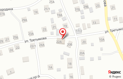 Продовольственный магазин в Железнодорожном районе на карте