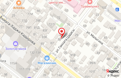 Обувная мастерская на улице Гамзата Цадасы на карте