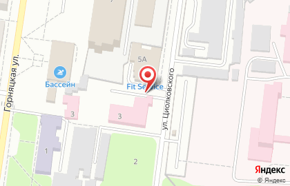 Территориальный центр медицины катастроф, скорой и неотложной медицинской помощи на улице Циолковского в Узловой на карте