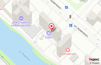 Лаборатория ремонта на Проспекте Вернадского на улице Кравченко на карте