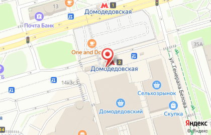 Станция Домодедовская на карте