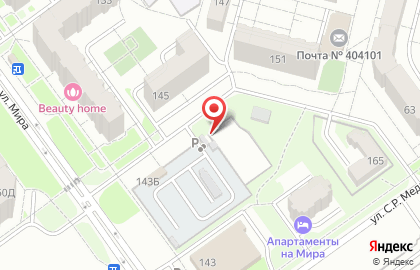 Автостоянка Комбинат Благоустройства на улице Мира на карте